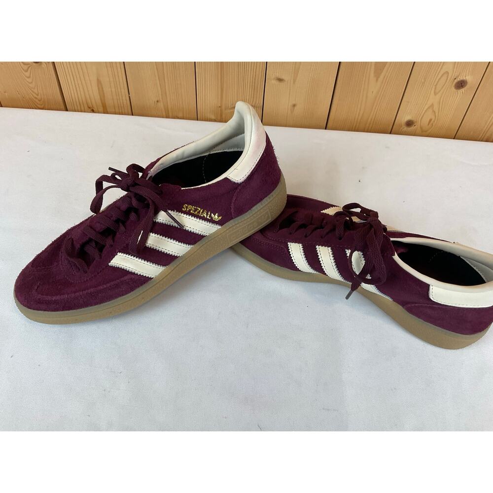 Men's Adidas Handball Spezial Shoes, Size 7.5- Maroon/White - Picture 5 of 7